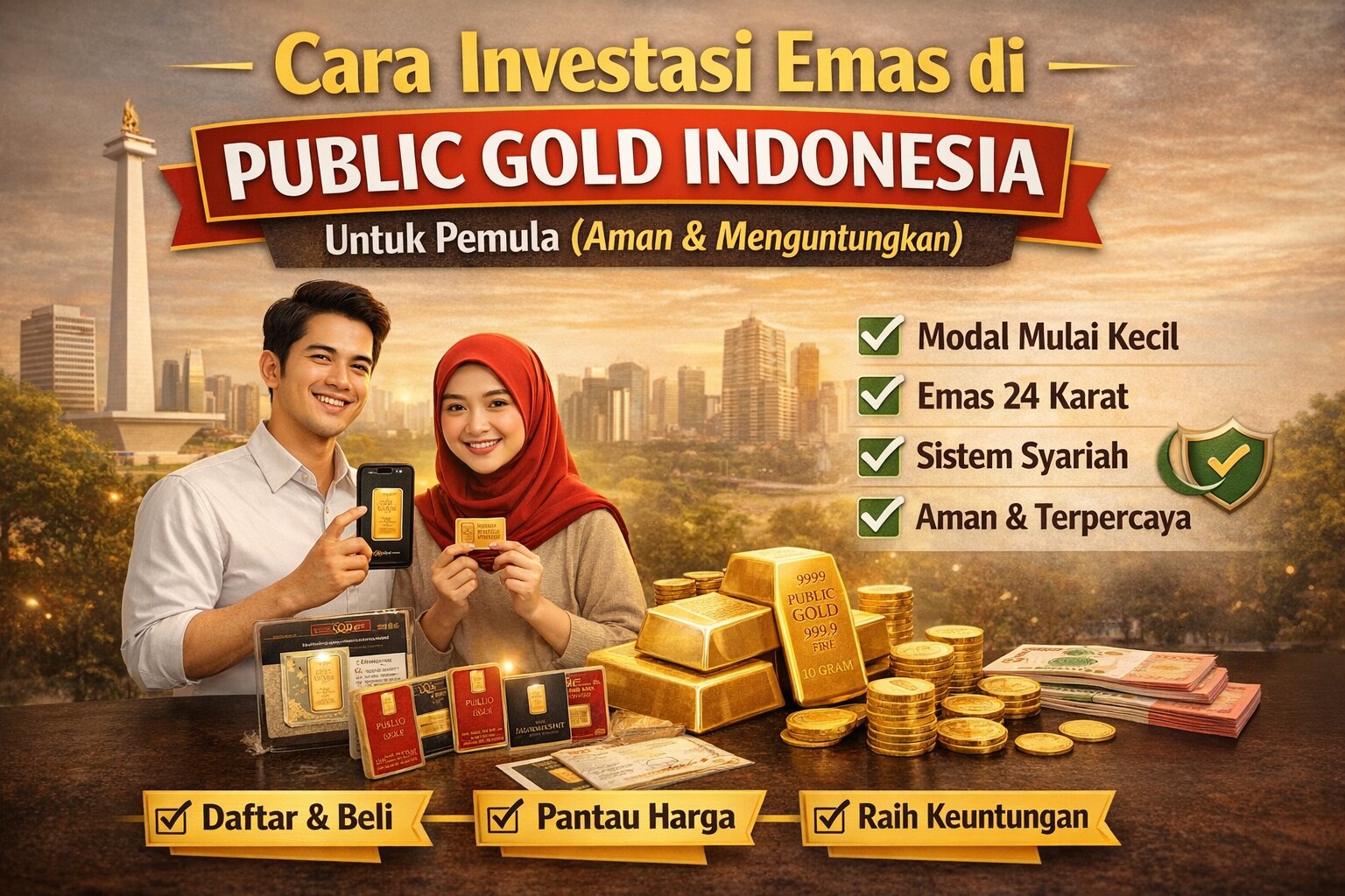 Cara Investasi Emas di Public Gold Indonesia untuk Pemula (Aman & Menguntungkan)