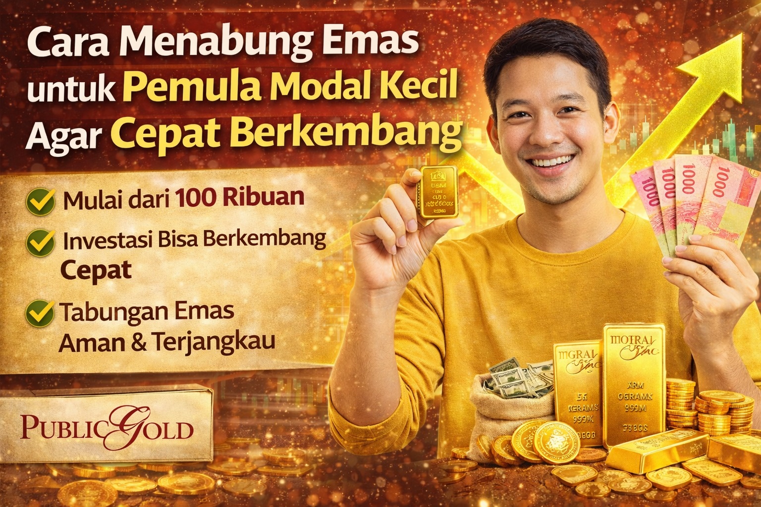 Cara Menabung Emas untuk Pemula Modal Kecil Agar Cepat Berkembang