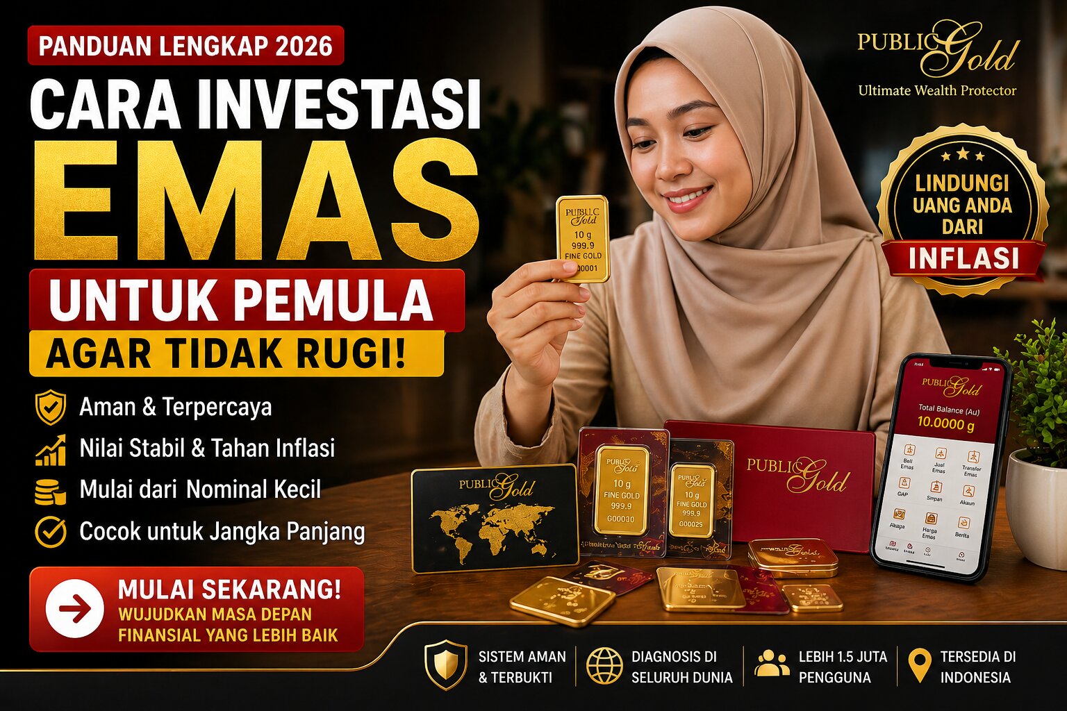 Cara Investasi Emas untuk Pemula Agar Tidak Rugi (Panduan Lengkap 2026)
