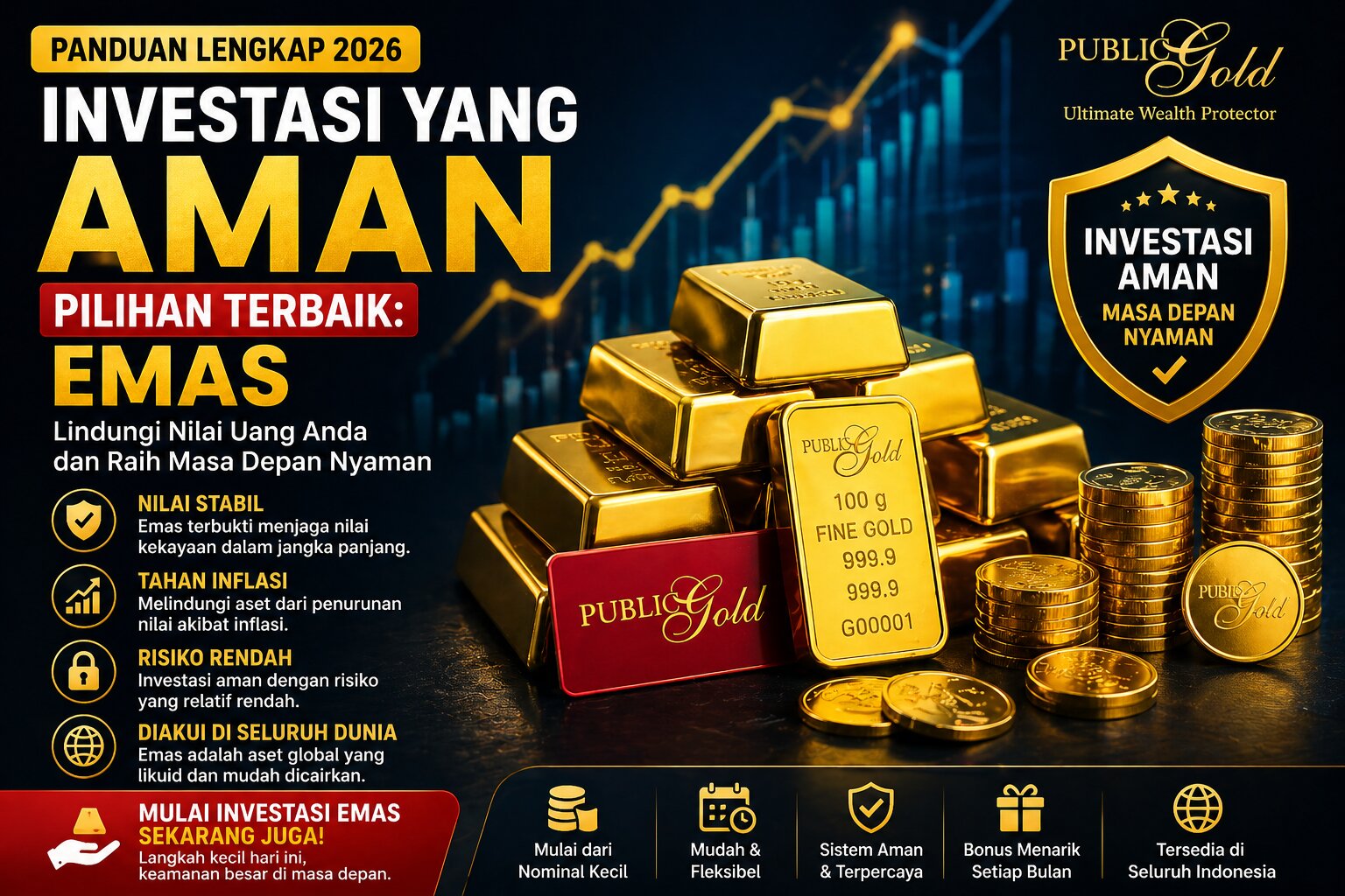 Investasi yang Aman untuk Pemula: Kenapa Emas Jadi Pilihan Terbaik?