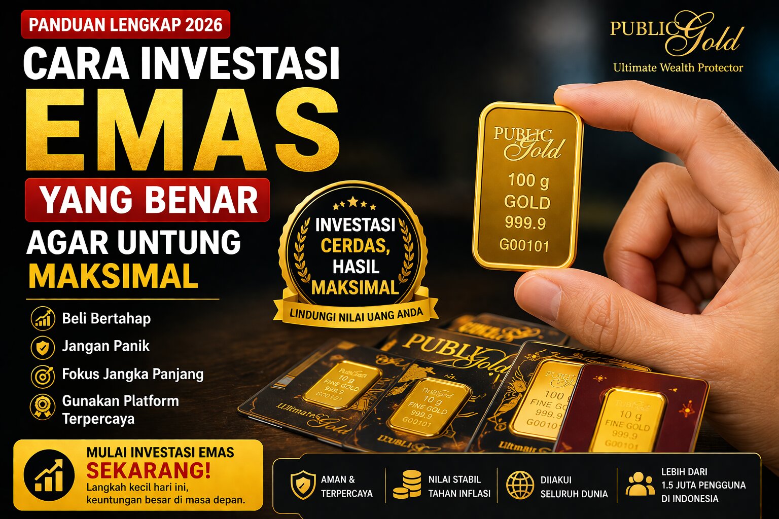 Cara Investasi Emas yang Benar Agar Untung Maksimal
